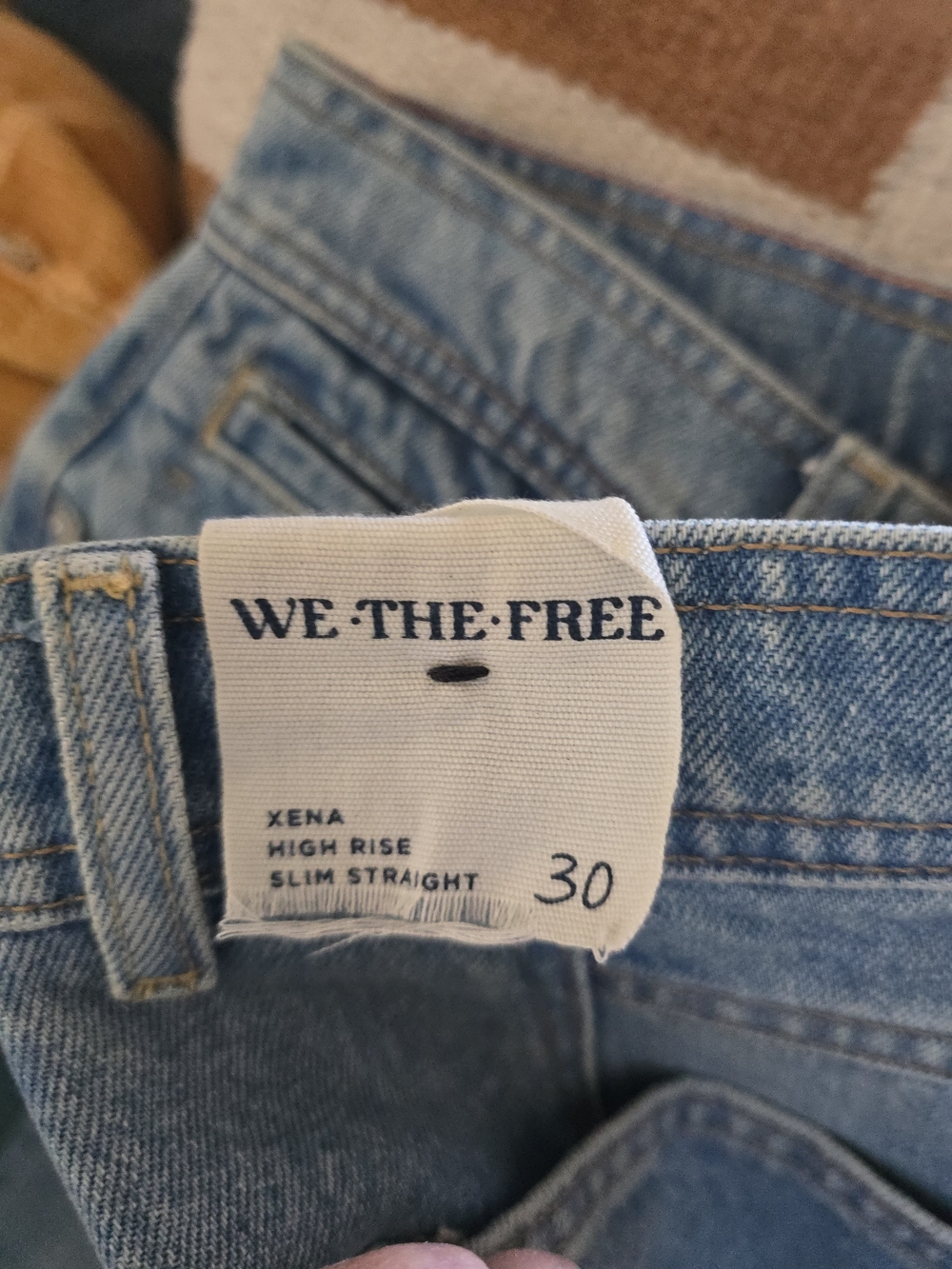 NWT Jeans We The Free  Xena High Rise Slim Straight SZ 30